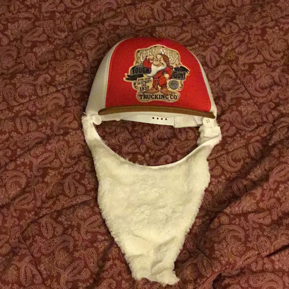 Disney Parks Grumpy Trucker Hat with Beard